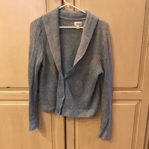 Blue and white cardigan from American Eagle